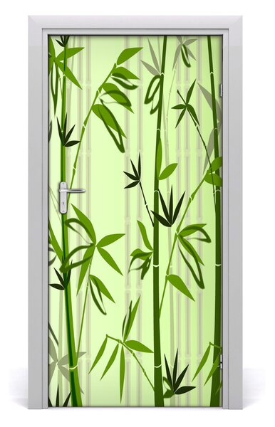 Autocolante pentru usi Bamboo ușă