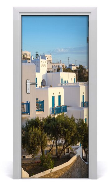 Autocolante pentru usi Auto-adezive pe ușa din Mykonos Grecia