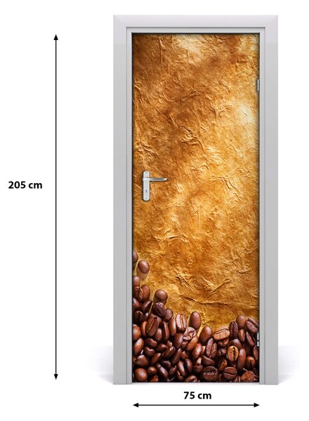 Autocolante pentru usi Boabe de cafea