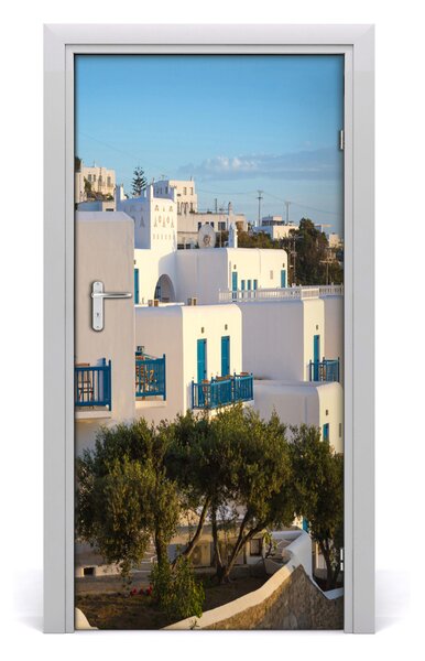 Autocolante pentru usi Auto-adezive pe ușa din Mykonos Grecia