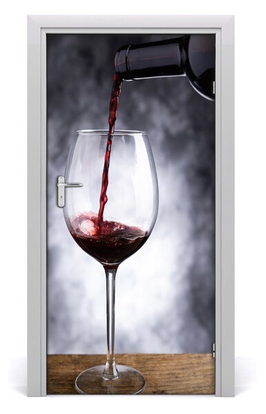 Autocolante pentru usi vin rosu