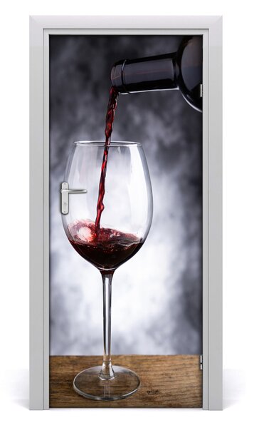 Autocolante pentru usi vin rosu