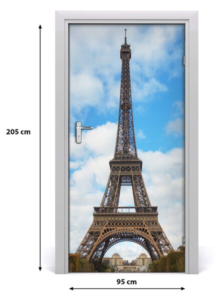 Autocolante pentru usi usa autoadeziv Turnul Eiffel