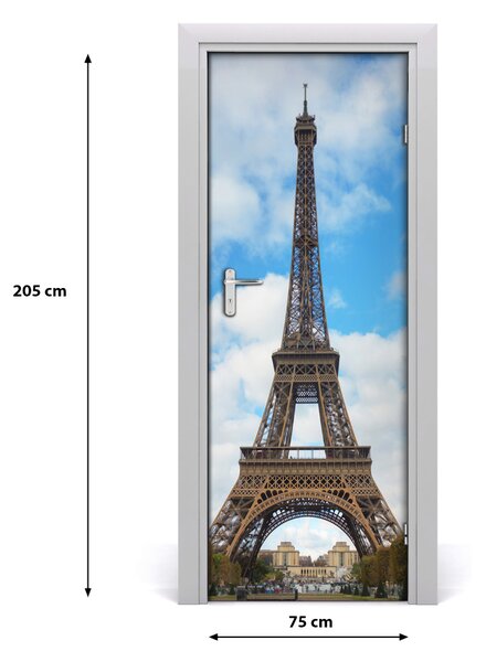 Autocolante pentru usi usa autoadeziv Turnul Eiffel