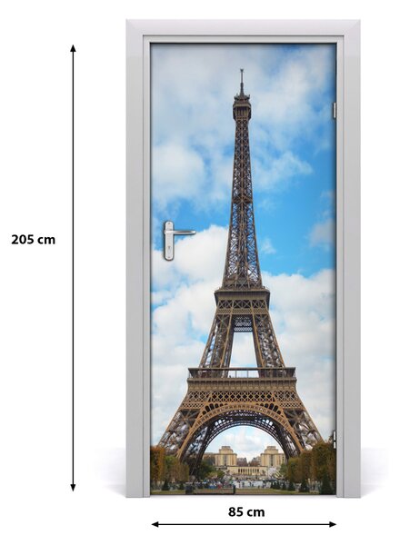 Autocolante pentru usi usa autoadeziv Turnul Eiffel