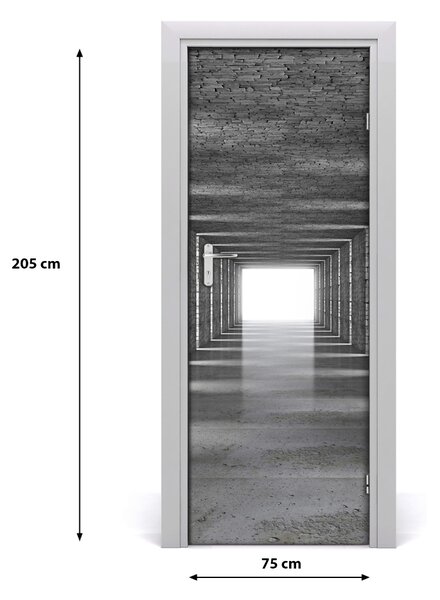 Autocolante pentru usi tunel Cărămidă