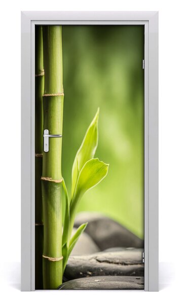 Autocolante pentru usi Bamboo ușă