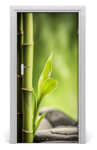 Autocolante pentru usi Bamboo ușă