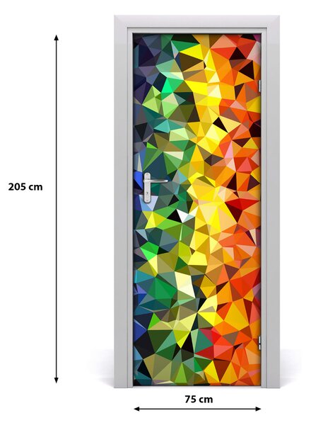 Autocolante pentru usi fundal geometrică