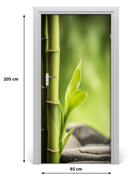 Autocolante pentru usi Bamboo ușă
