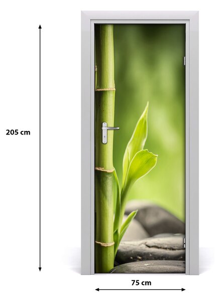 Autocolante pentru usi Bamboo ușă