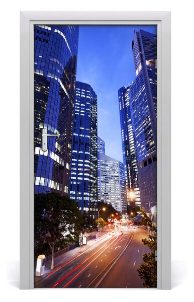 Autocolante pentru usi Skyscraper ușă autoadezive