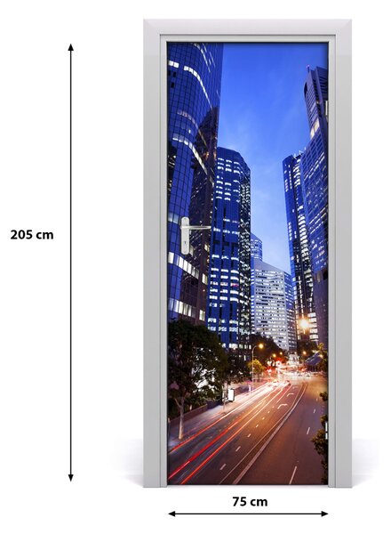 Autocolante pentru usi Skyscraper ușă autoadezive