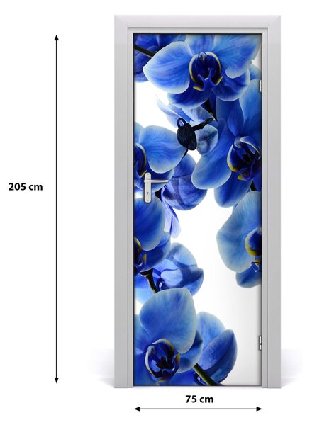 Autocolante pentru usi Perete autocolant decal floare UȘĂ orhidee