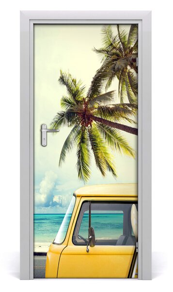 Autocolante pentru usi Timpul pentru surfing