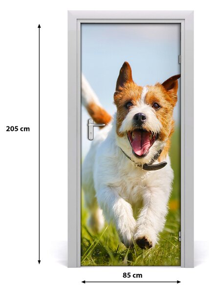 Autocolante pentru usi câine Jack Russell