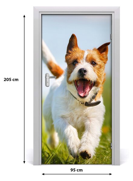 Autocolante pentru usi câine Jack Russell