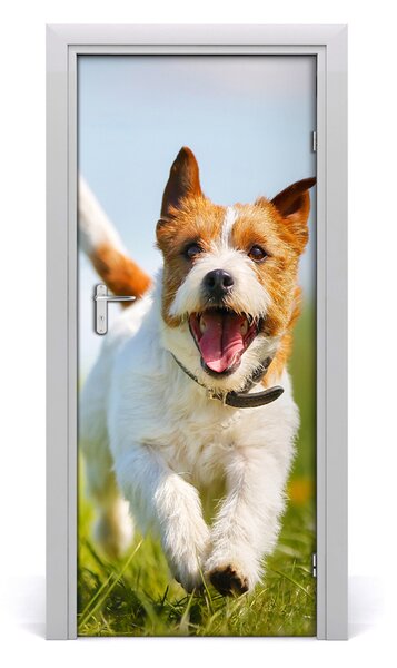 Autocolante pentru usi câine Jack Russell