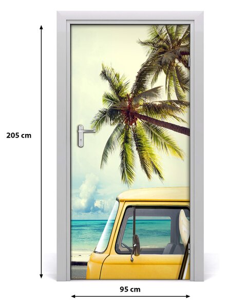 Autocolante pentru usi Timpul pentru surfing