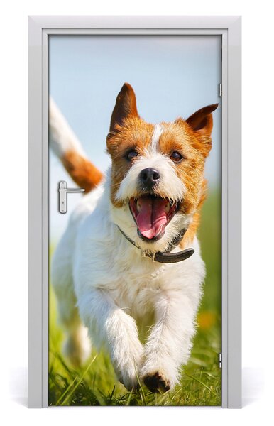 Autocolante pentru usi câine Jack Russell