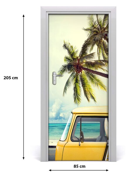 Autocolante pentru usi Timpul pentru surfing