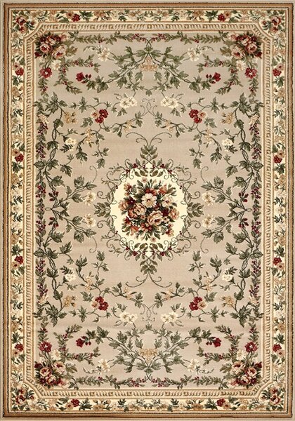 Model Lotos 1525 110, Covor Dreptunghiular, Crem Bej Dreptunghi, Bej, 80x150
