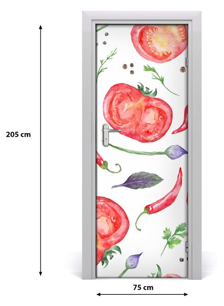Autocolante pentru usi legume