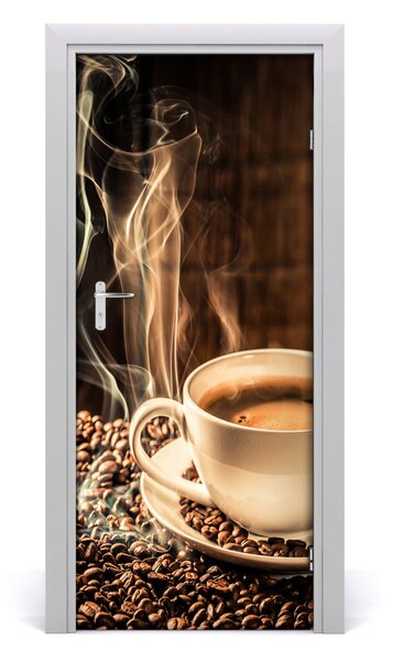 Autocolante pentru usi cafea aromatică