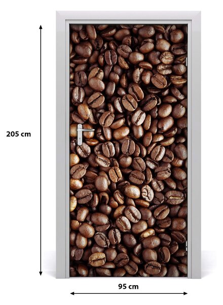 Autocolante pentru usi Boabe de cafea