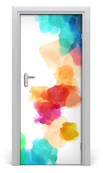 Autocolante pentru usi pete colorate
