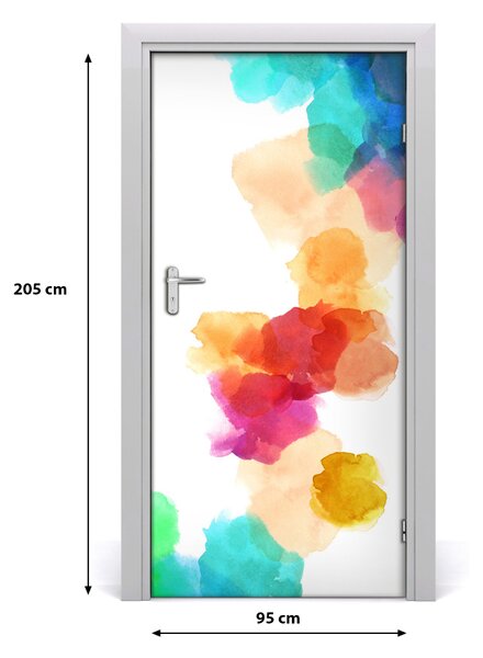 Autocolante pentru usi pete colorate