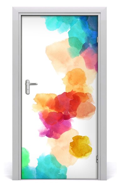 Autocolante pentru usi pete colorate