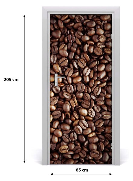 Autocolante pentru usi Boabe de cafea