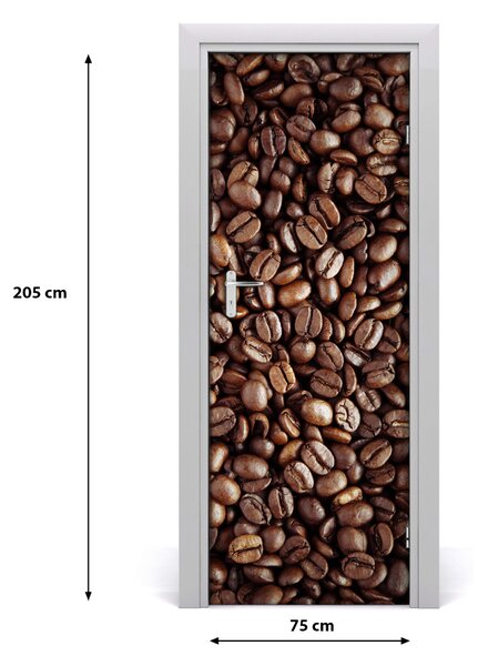 Autocolante pentru usi Boabe de cafea