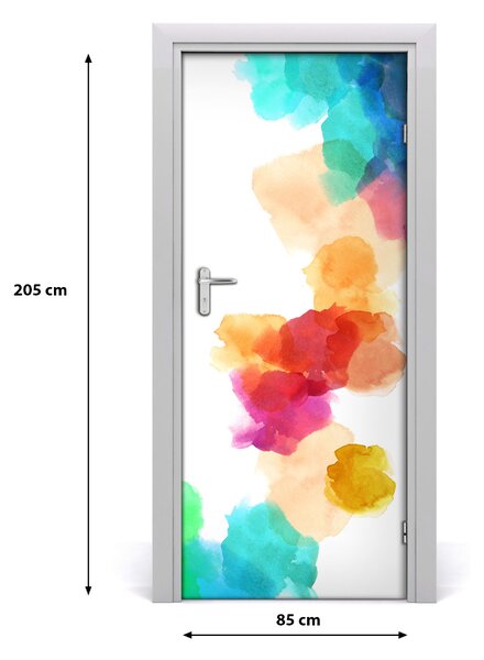 Autocolante pentru usi pete colorate