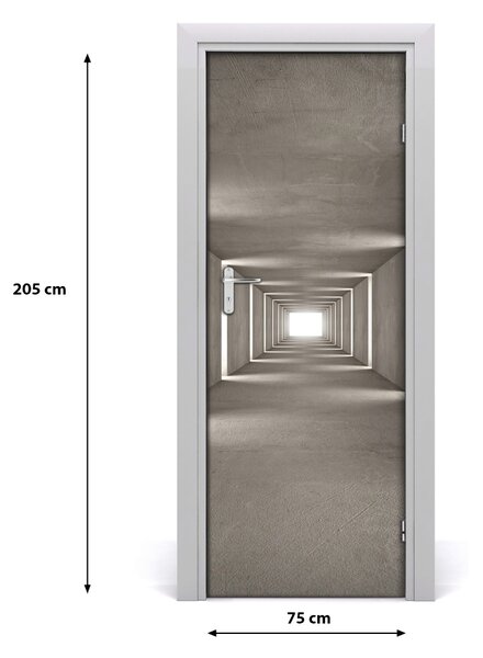 Autocolante pentru usi Tunelul de beton