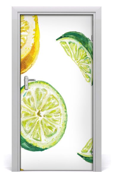 Autocolante pentru usi Limes și lămâi