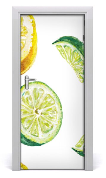 Autocolante pentru usi Limes și lămâi