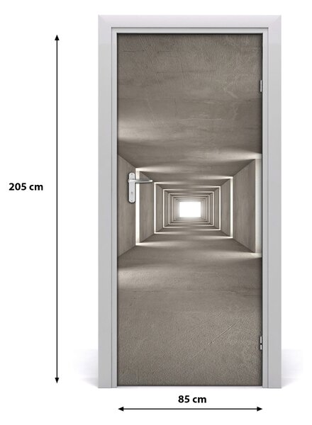 Autocolante pentru usi Tunelul de beton