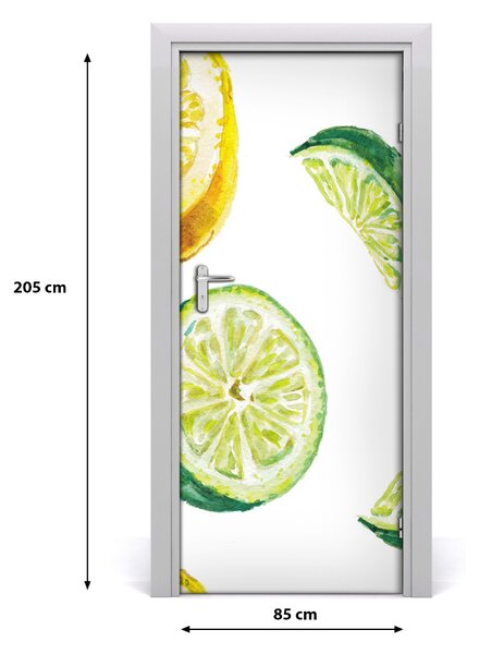 Autocolante pentru usi Limes și lămâi