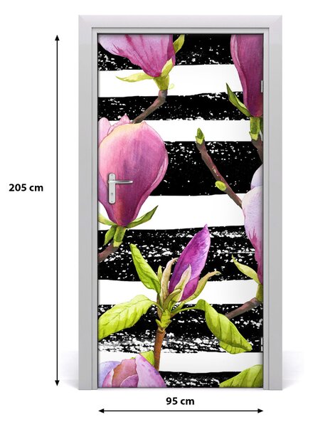 Autocolante pentru usi Furnir adeziv imagini de fundal ușă Magnolia