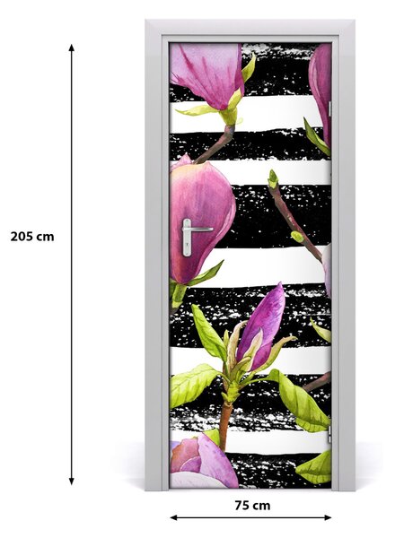 Autocolante pentru usi Furnir adeziv imagini de fundal ușă Magnolia