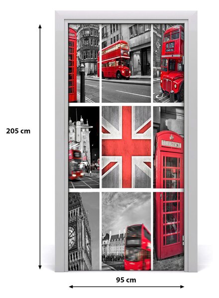 Autocolante pentru usi ușă autoadeziv colaj Londra