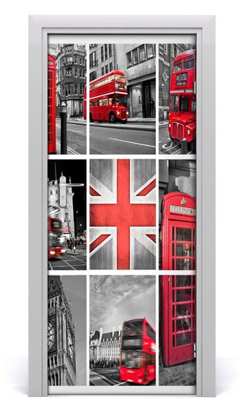 Autocolante pentru usi ușă autoadeziv colaj Londra