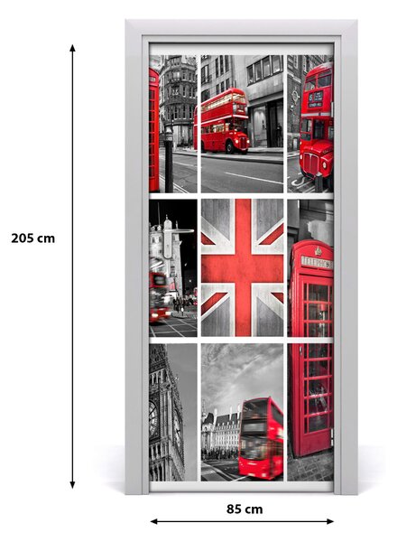 Autocolante pentru usi ușă autoadeziv colaj Londra