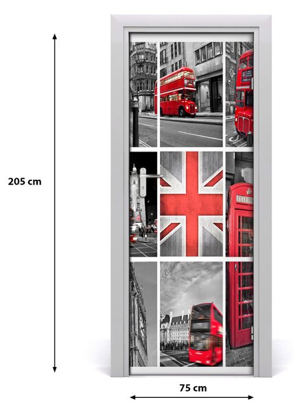 Autocolante pentru usi ușă autoadeziv colaj Londra