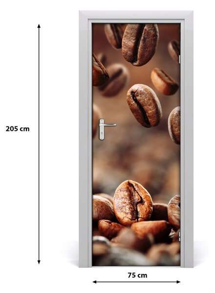 Autocolante pentru usi Boabe de cafea