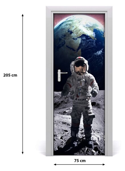 Autocolante pentru usi Astronautul ușă autoadeziv