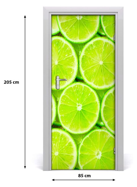 Autocolante pentru usi Lămâie verde