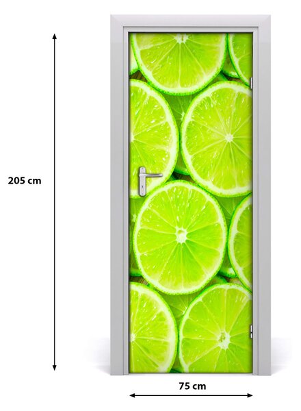 Autocolante pentru usi Lămâie verde